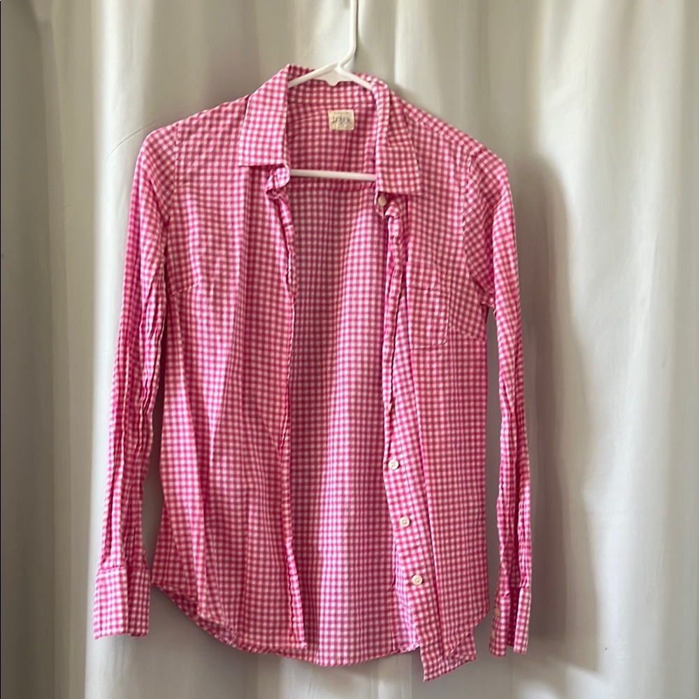 J. Crew Pink Casual Button Down Shirt